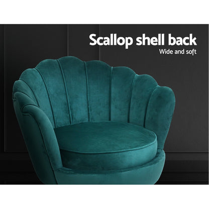 Callista Armchair Velvet - Green