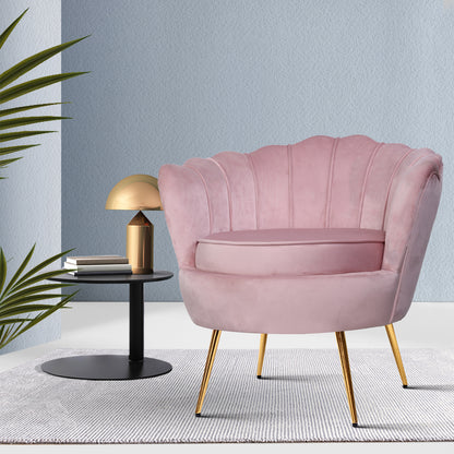 Callista Armchair Velvet - Pink