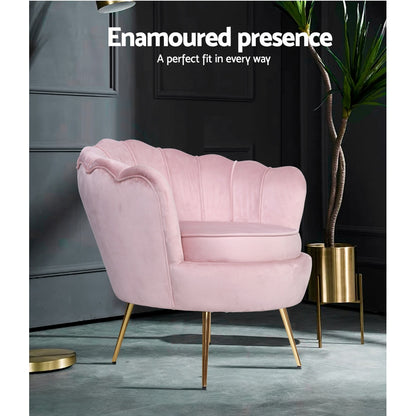Callista Armchair Velvet - Pink