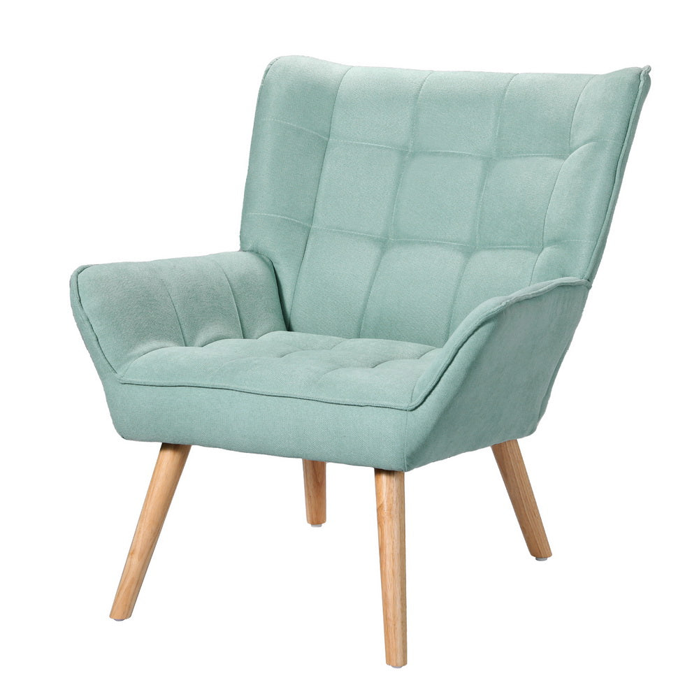 Cindy Armchair Accent Lounge Chair - Blue
