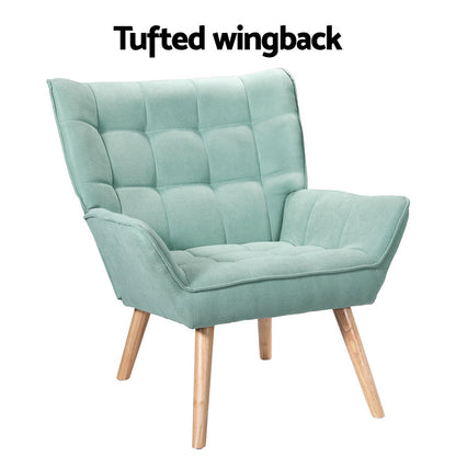 Cindy Armchair Accent Lounge Chair - Blue