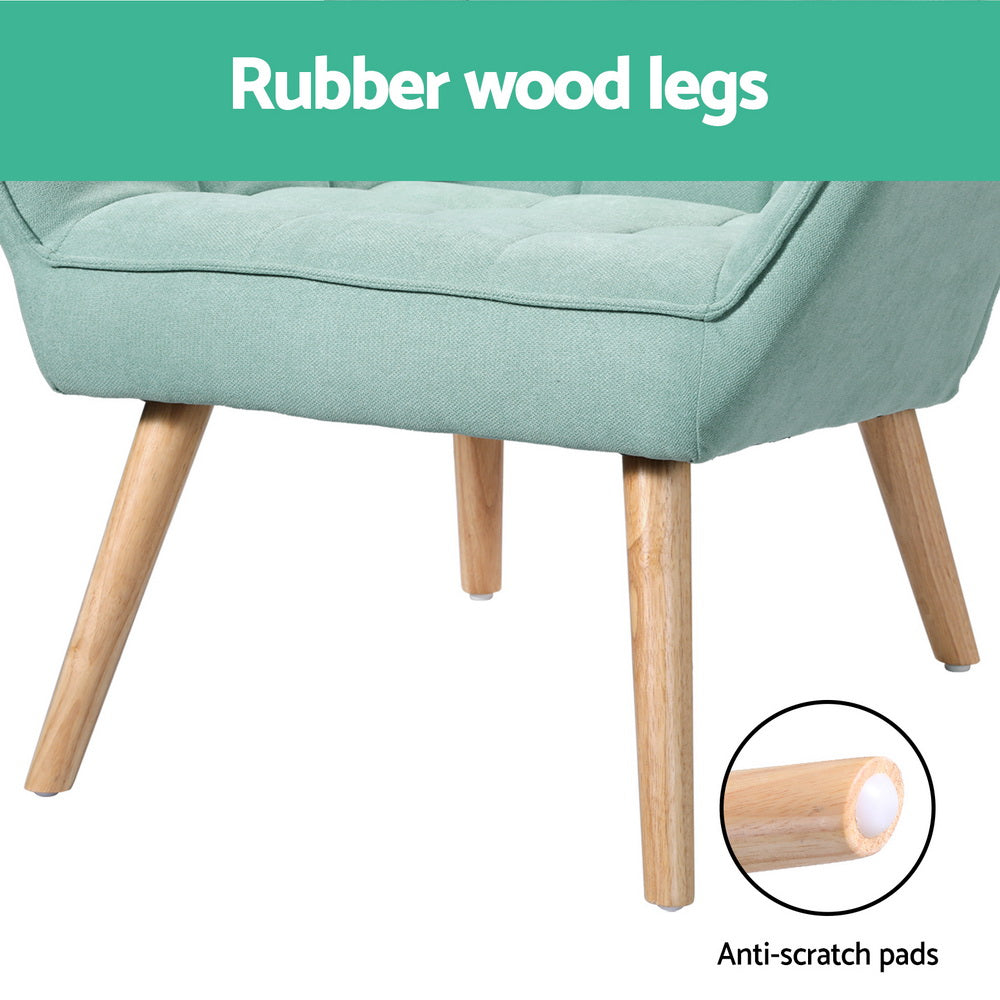 Cindy Armchair Accent Lounge Chair - Blue