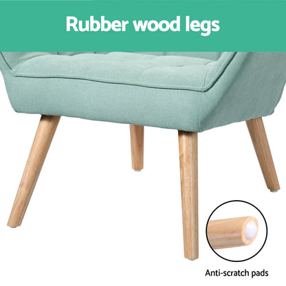 Cindy Armchair Accent Lounge Chair - Blue