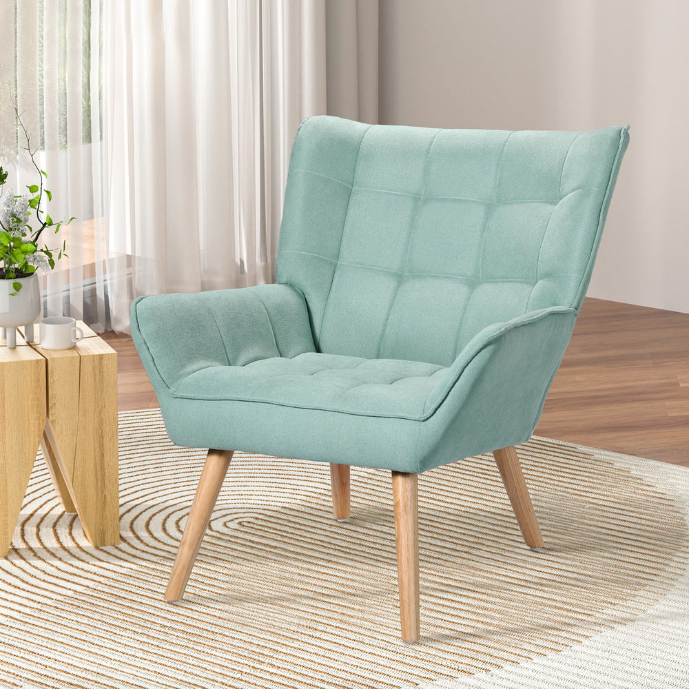 Cindy Armchair Accent Lounge Chair - Blue