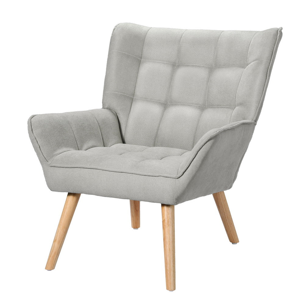 Cindy Armchair Accent Lounge Chair - Grey