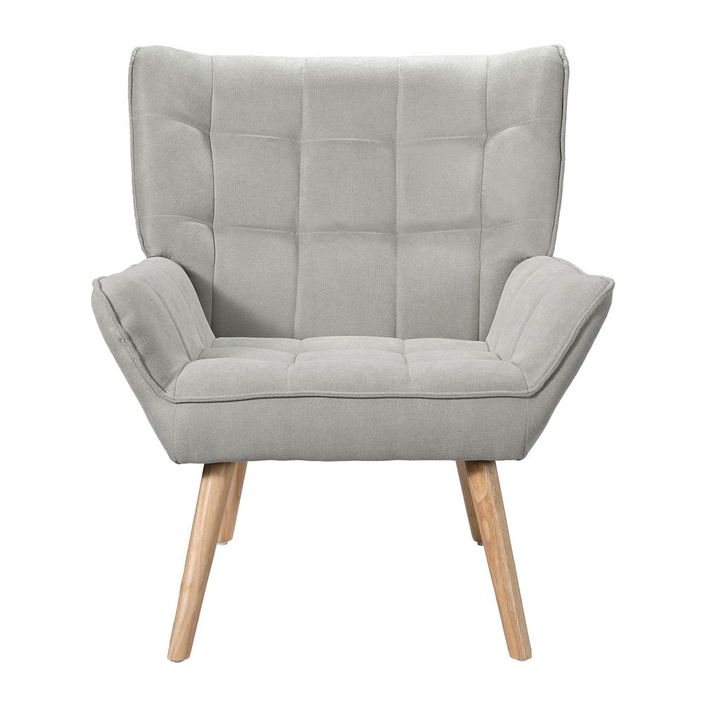 Cindy Armchair Accent Lounge Chair - Grey