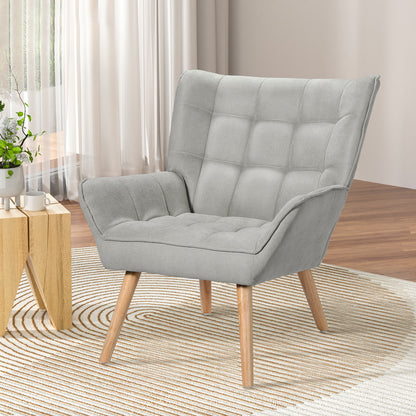 Cindy Armchair Accent Lounge Chair - Grey