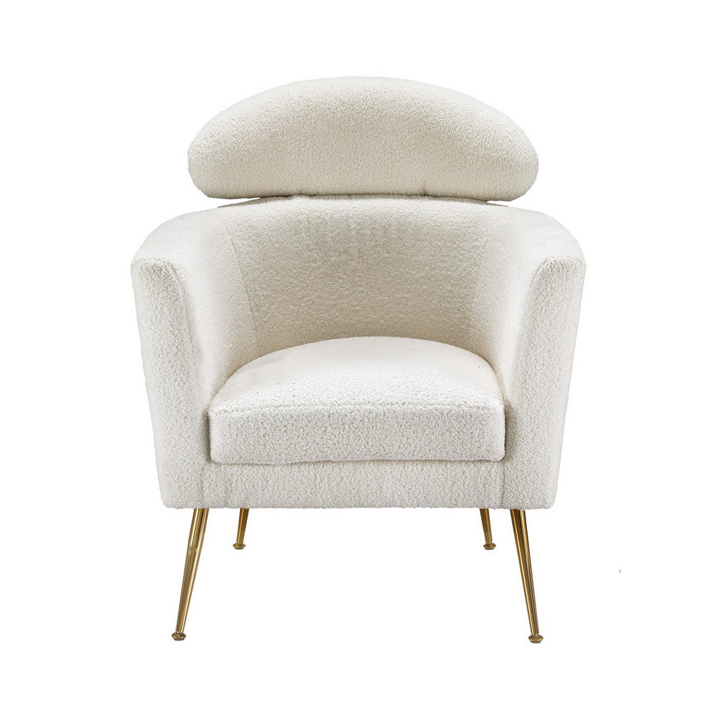 Yoli Armchair Fabric - Boucle White
