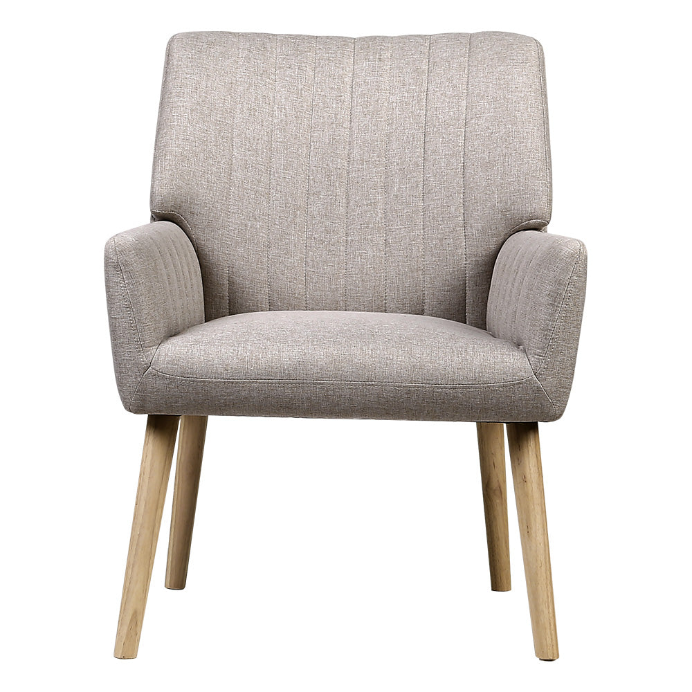 Sebastini Armchair Fabric - Beige