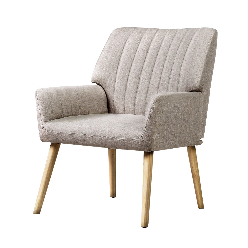 Sebastini Armchair Fabric - Beige