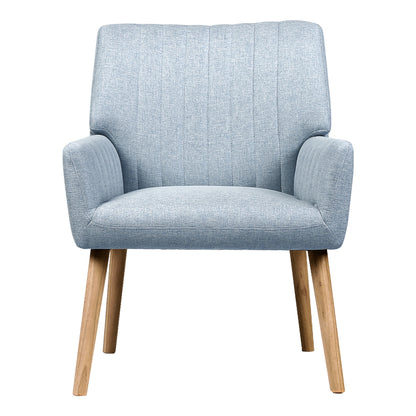 Sebastini Armchair Fabric - Blue Grey