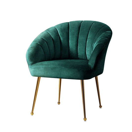 Eloise Armchair Velvet - Green