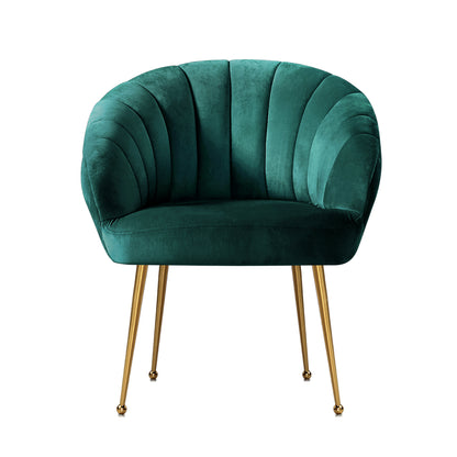 Eloise Armchair Velvet - Green