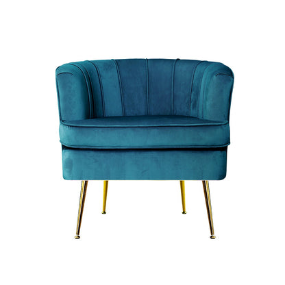 Norvia Armchair Velvet - Blue
