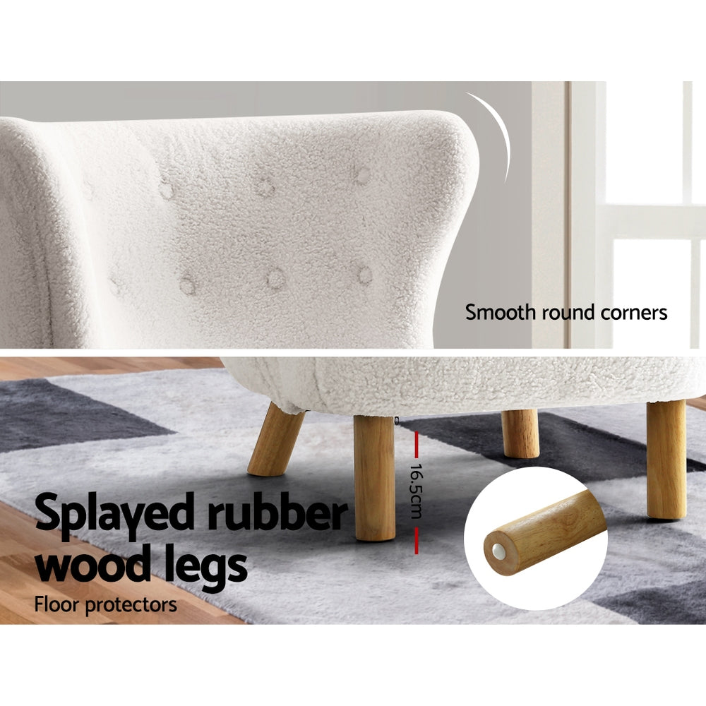 Felista Armchair Accent Sofa - White