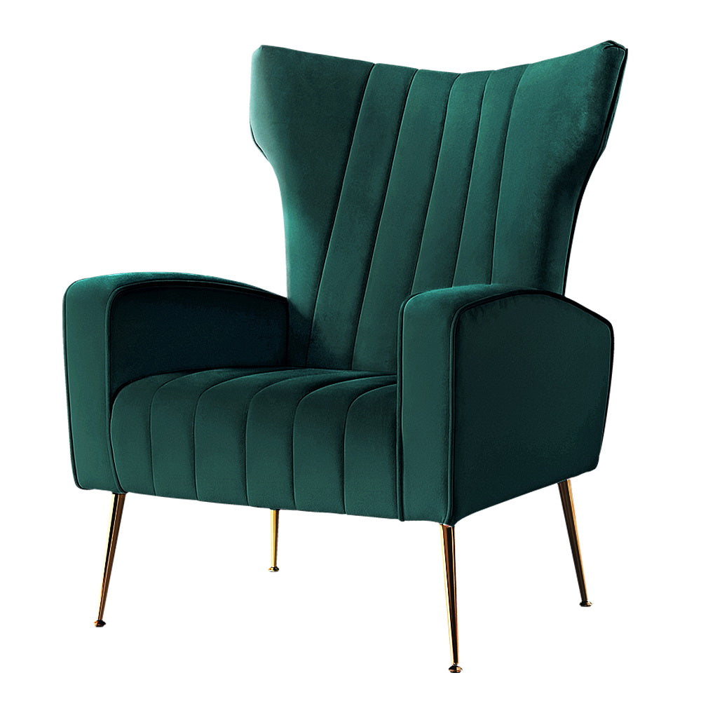 Kate Armchair - Green Velvet