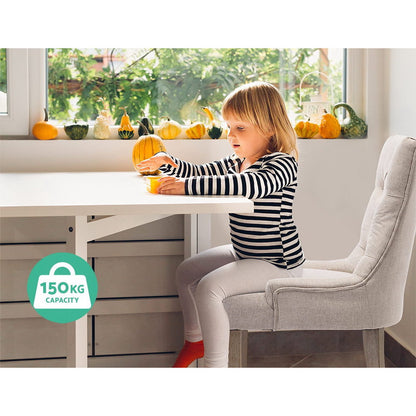 Set of 2 Cayes French Provincial Dining Chairs Linen - Beige