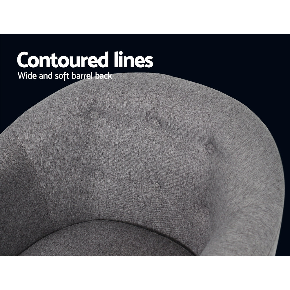 Adora Armchair Tub Chair - Grey