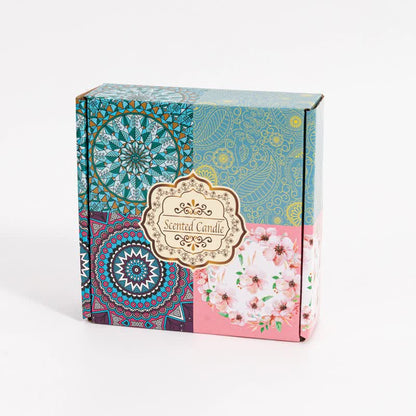 Boho Scented Candle Gift Set for Women – 4-Pack Aromatherapy Soy Candles