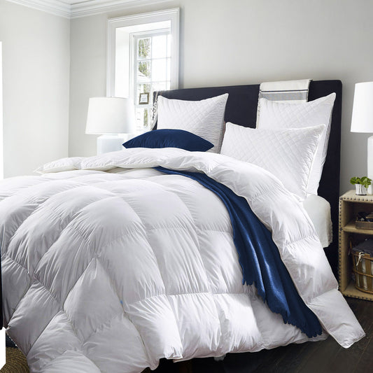 233TC Quilt Duck Down Feather Cotton Pure Soft Duvet - Single