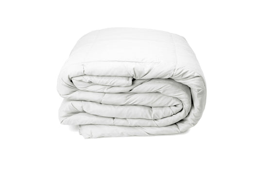 Luxury Soft Bamboo All-Seasons Quilt Duvet  - Double - White