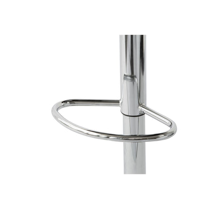 Set of 2 Diamond Style Padded Leather Barstools - Black