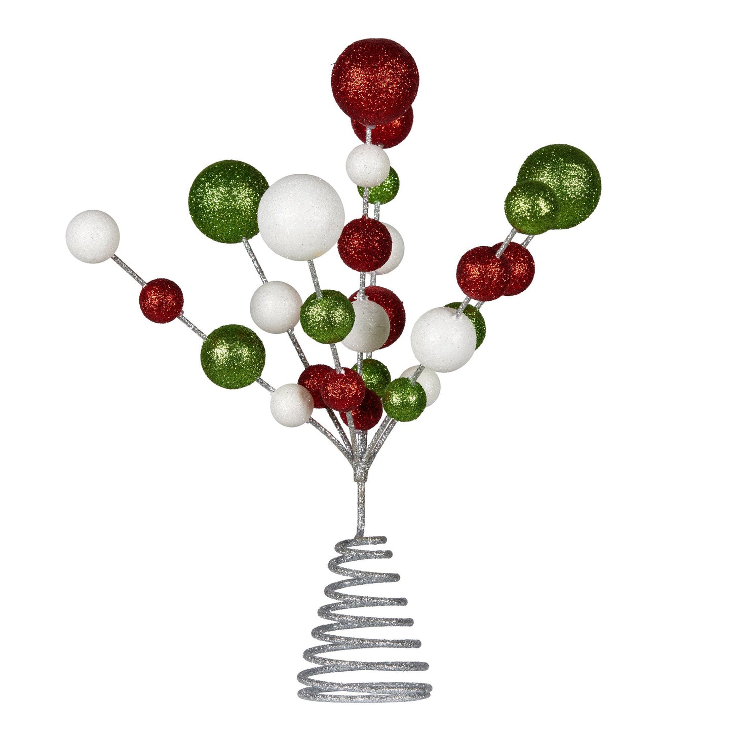 Christabelle Baubles Christmas Tree Topper – Festive Glitter Finish Ornament