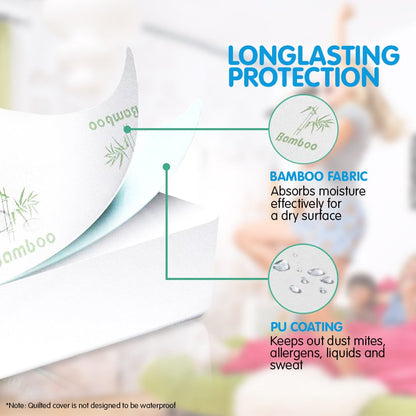 Bamboo Mattress Protector - Double