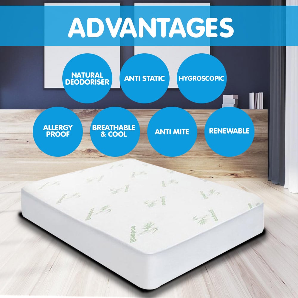 Bamboo Mattress Protector - Double