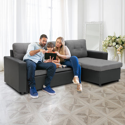 Sarantino Corner Sofa L-shaped Modular - Grey