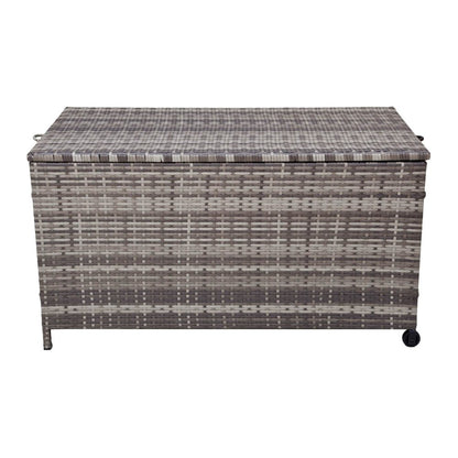 Outdoor Wicker Storage Box Garden 320L - Grey