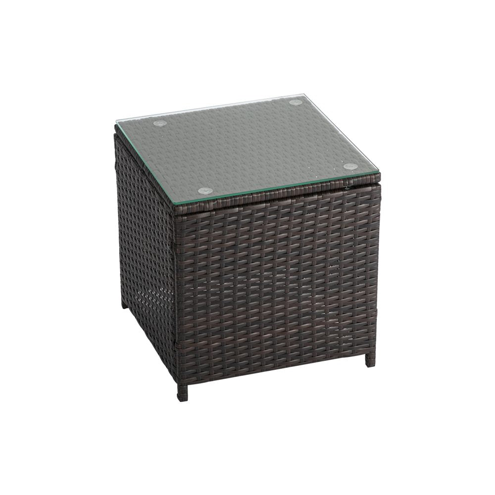 Luxury Rattan 3 Piece Bistro Set