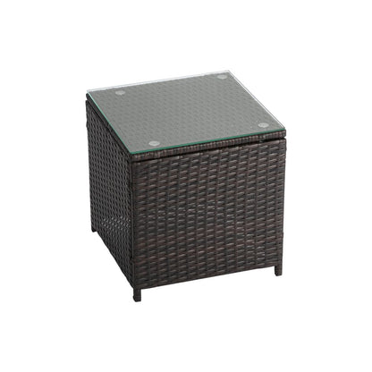 Luxury Rattan 3 Piece Bistro Set