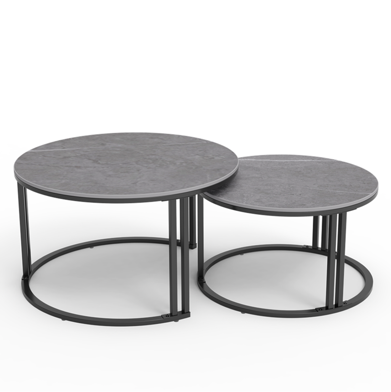 Premier Nested Coffee Table Set - Grey Stone