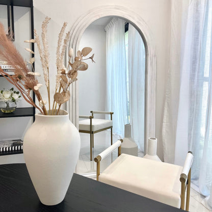 Sierra Arched Mirror – Beach White