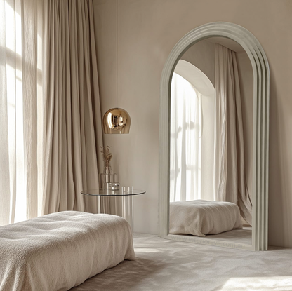 Sierra Arched Step Mirror - Concrete