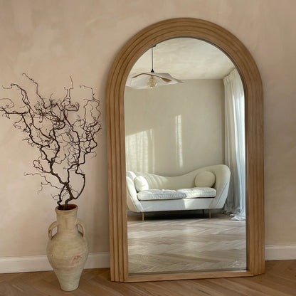 Sierra Arched Step Mirror - Oakwood
