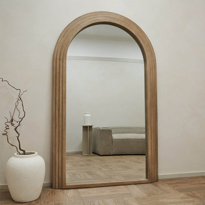 Sierra Arched Step Mirror - Oakwood