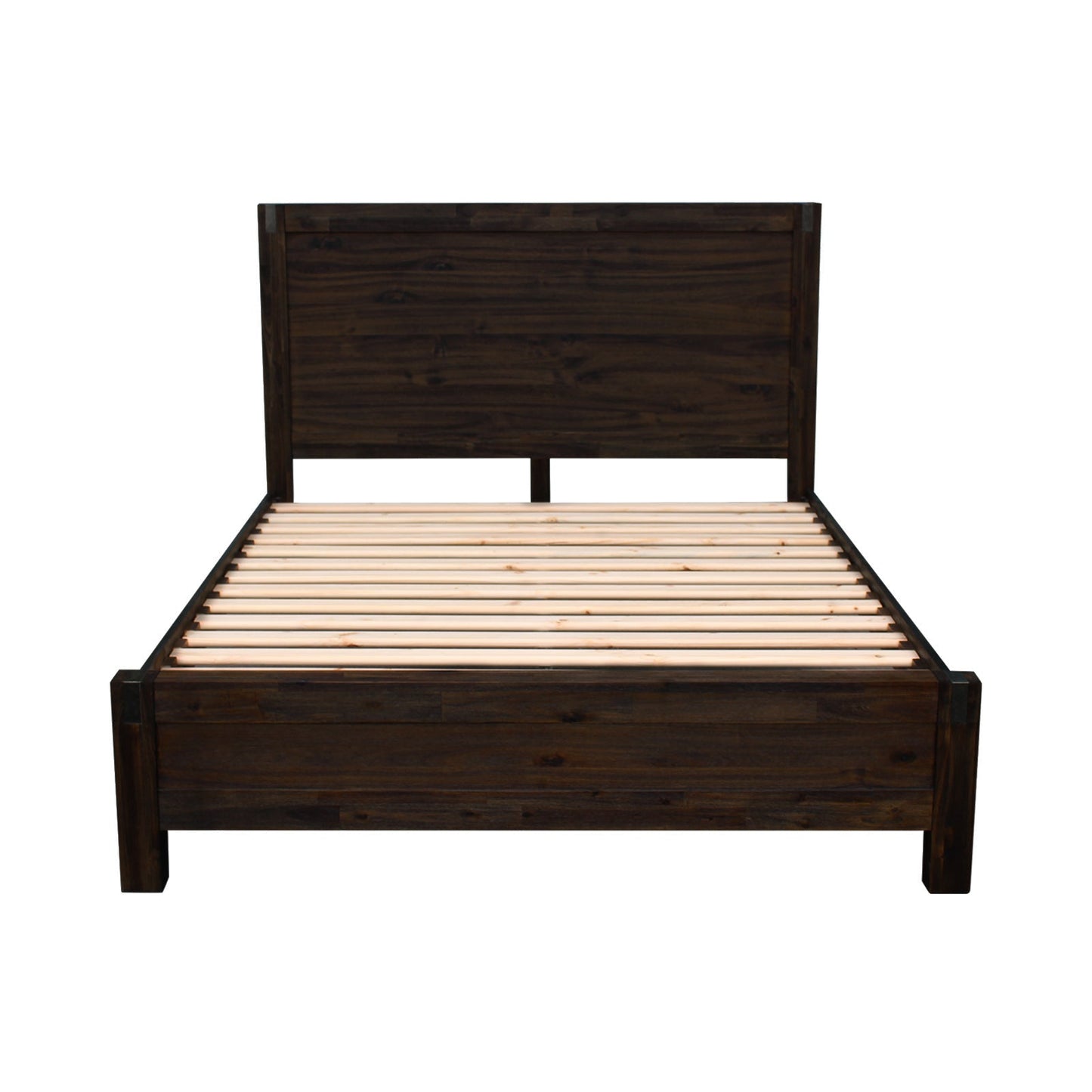 Nowra 5 Piece King Bedroom Suite in Solid Wood - Chocolate