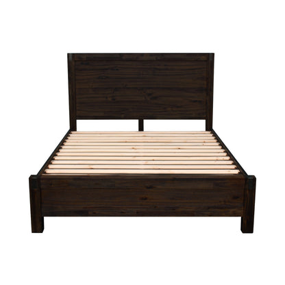 Nowra 5 Piece King Bedroom Suite in Solid Wood - Chocolate