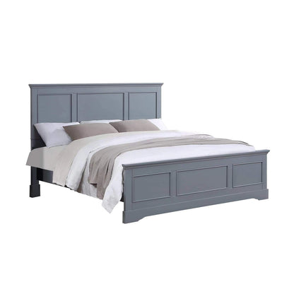 Spencer 5 Piece Queen Bedroom Suite in Solid Wood - Grey