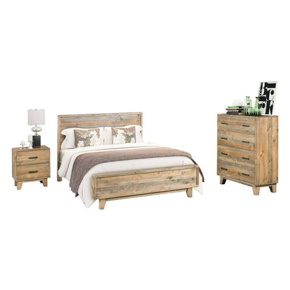 Queen Size | 4 Pieces Bedroom Suite in Solid Wood