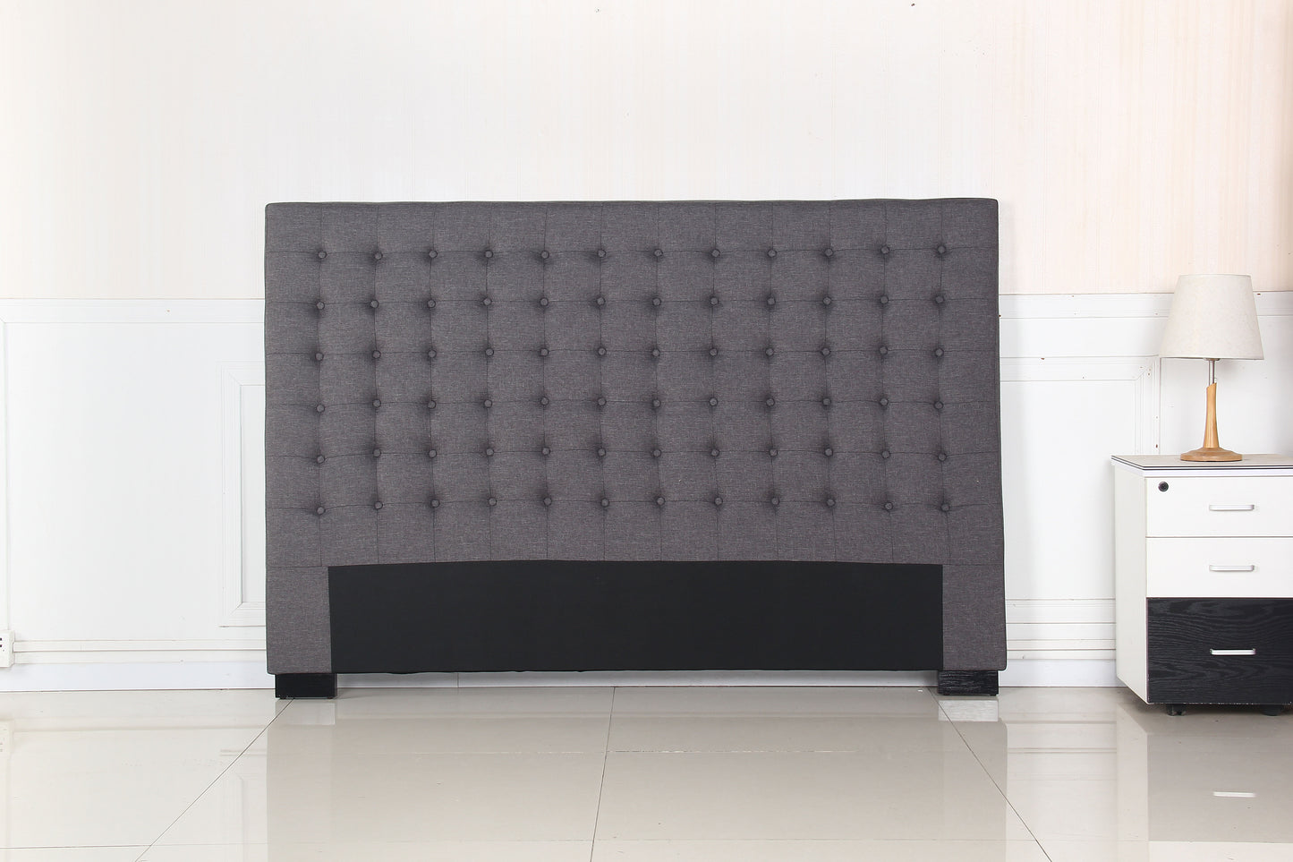 King Size | Cilantro Bed Headboard - Charcoal