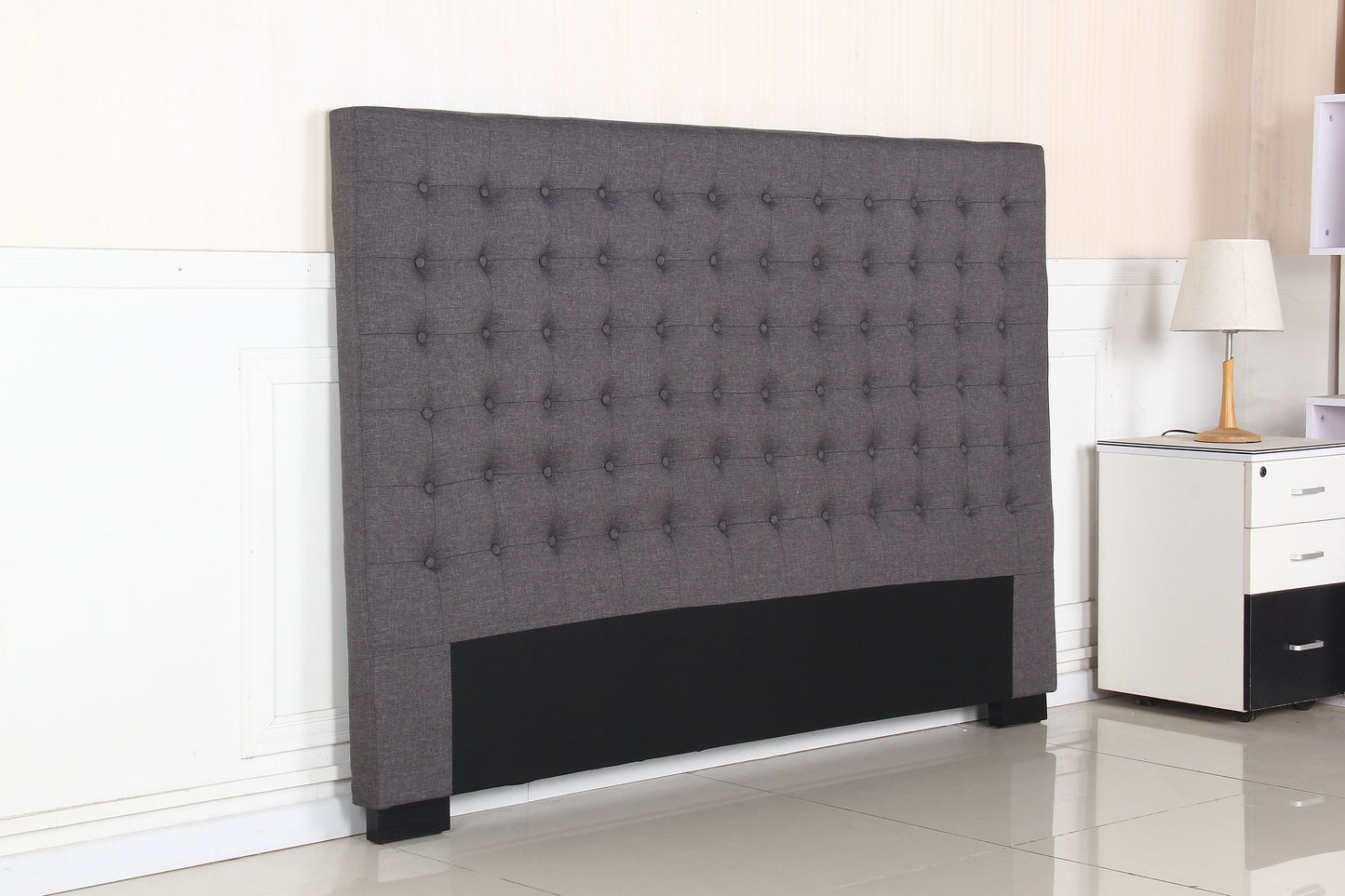 King Size | Cilantro Bed Headboard - Charcoal