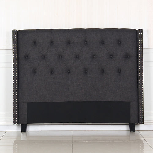 Queen Size | Milano Bed Headboard - Charcoal