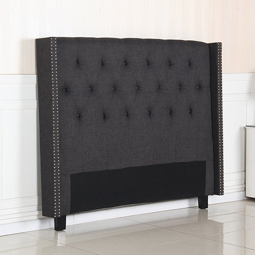 Queen Size | Milano Bed Headboard - Charcoal
