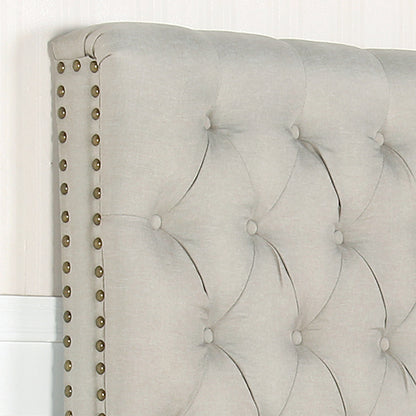 Double Size |  Provincial Bed Headboard - Beige