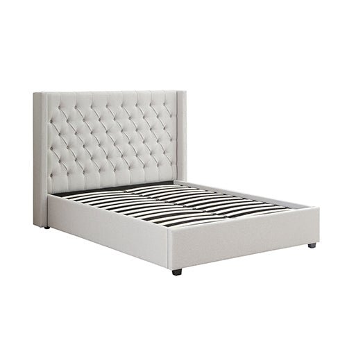 Veronica Queen Gas Lift Bed Frame - Grey