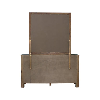 Nowra 6 Drawer with Mirror - Chocolate