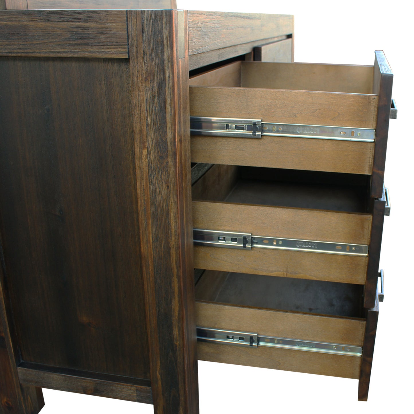 Nowra 6 Drawer with Mirror - Chocolate
